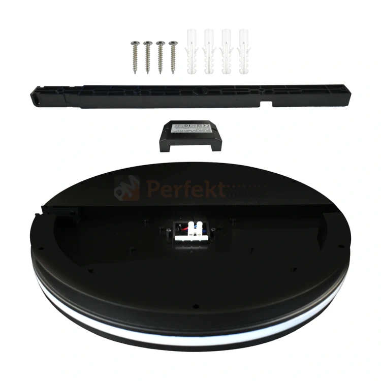 Plafon LED IP54 Marlon 18W 4000K Czarny IP54 uchwyt perfektmarket.webp