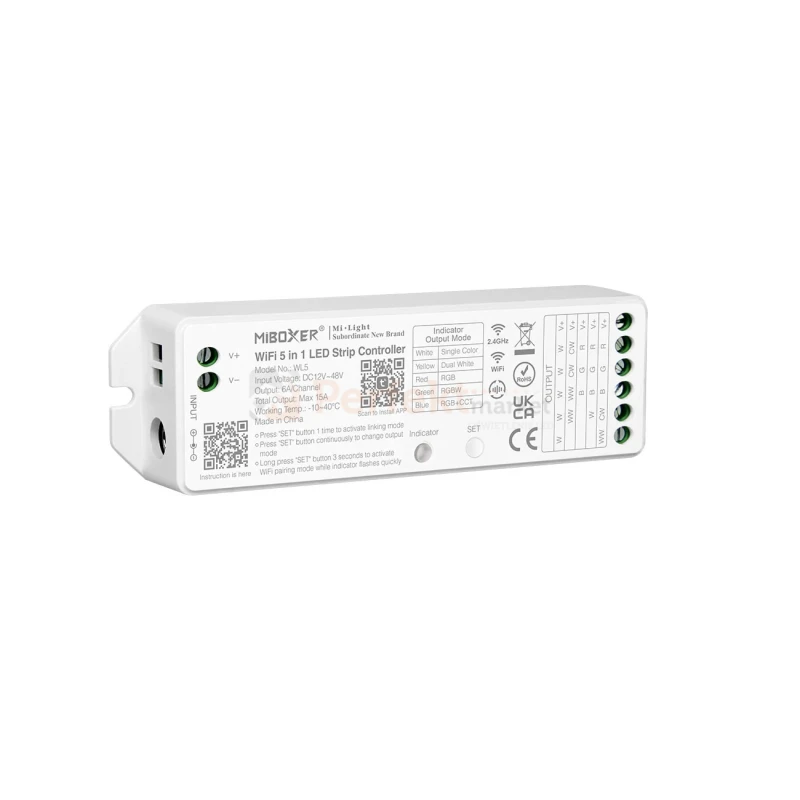 wl5 uniwersalny odbiornik do taśm LED 5w1 miboxer tuya wymiary perfektmarket.webp