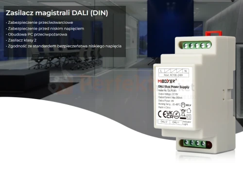 zasilacz magistrali DALI miboxer DL-POW1 banner perfektmarket.webp