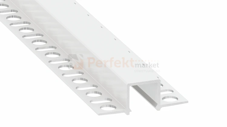 profil do taśm led do szpachlowania z perforacją, biały GAUDI perfektmarket olsztyn hurtownia oświetlenia LED.webp