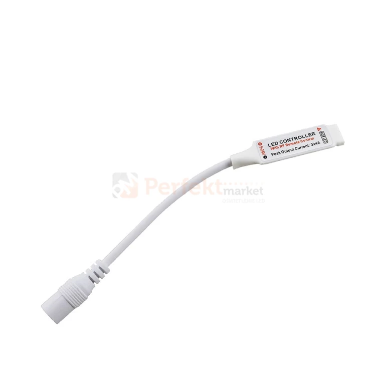 sterownik do tasm led rgb z pilotem mini bialy pilot rf 12v 72w odbiornik perfektmarket.jpg
