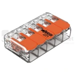 WAGO Złączka instalacyjna 5x4,0mm² przezroczysta 221-415