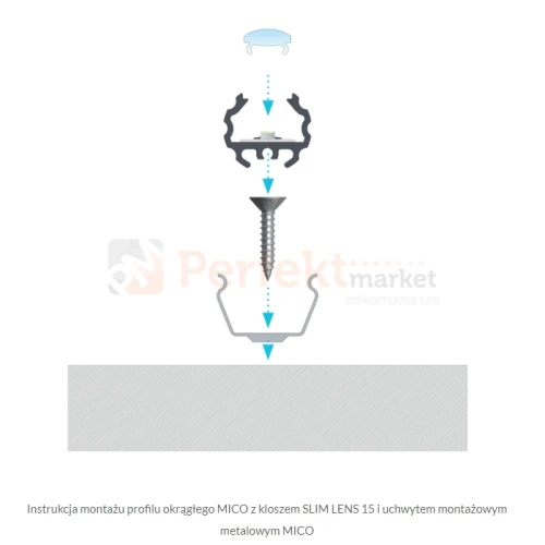 profil do taśm led okrągły oświetleniowy MICO schemat montażu perfektmarket.webp