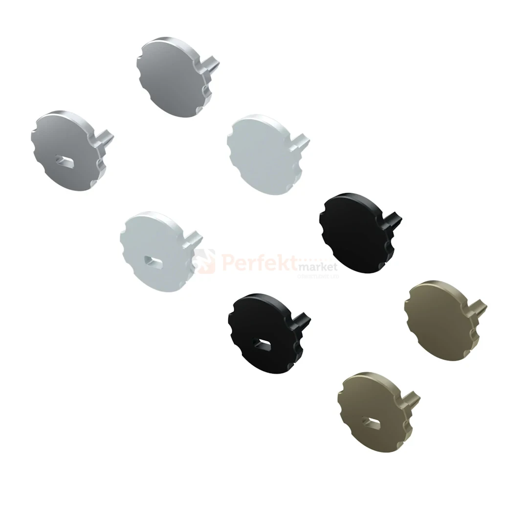 zaślepki do profilu MICO ABS kolory pełne z otworem perfektmarket.webp