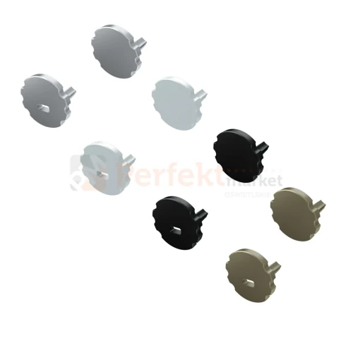 zaślepki do profilu MICO ABS kolory pełne z otworem perfektmarket.webp