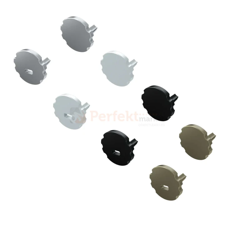zaślepki do profilu MICO ABS kolory pełne z otworem perfektmarket.webp