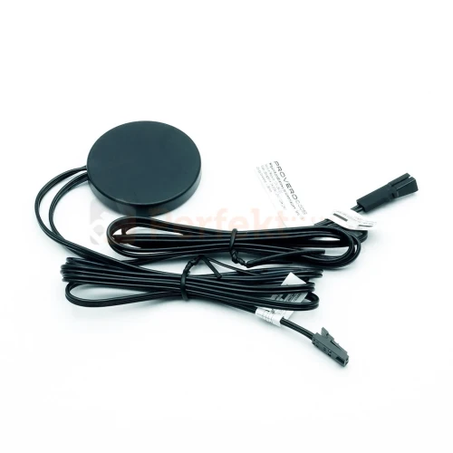 wyłącznik podblatowy okrągły czarny ID-0059 12-24V działa przez płytę perfektmarket.webp