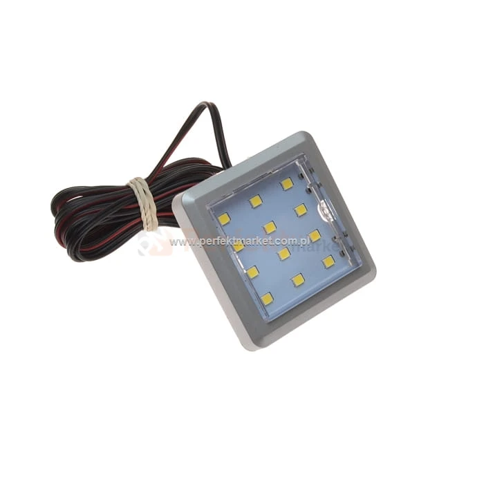 Oprawa meblowa LED kwadratowa olk-4-d 12V 2.5W srebrna perfektmarket oswietlenie