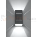lampa_ścienna kinkiet szara g9 nowoczesna minimalizm design lampa kwadratowa plafon LED blocco szary perfektmarket SL.0479