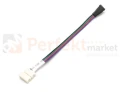 złączka LED RGB 4 pin 10mm z wtykiem do kontrolera