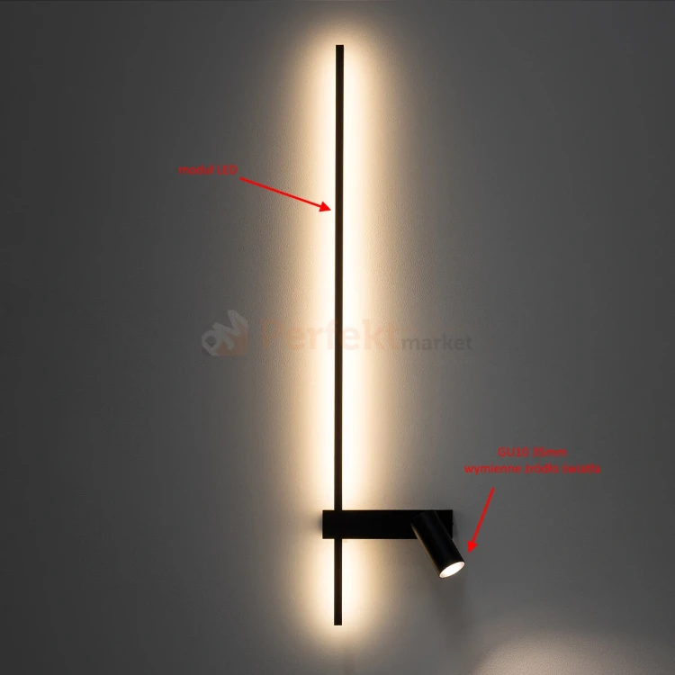 Lampa ścienna kinkiet regulowany EASY LED LEFT BLACK czarny podwójny Nowodvorski 11425 33 perfektmarket.webp