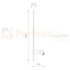 Lampa ścienna kinkiet regulowany EASY LED LEFT WHITE biały podwójny Nowodvorski 11578 wymiary perfektmarket.webp
