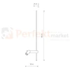 Lampa ścienna kinkiet regulowany EASY LED RIGHT WHITE biały podwójny Nowodvorski 11580 wymiary perfektmarket.webp