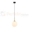 Lampa wisząca nowoczesna biała kula 20cm DEORE czarny, brąz antyczny Italux 1 perfektmarket.webp