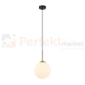 Lampa wisząca nowoczesna biała kula 20cm DEORE czarny, brąz antyczny Italux 1 perfektmarket.webp