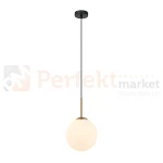 Lampa wisząca nowoczesna biała kula 20cm DEORE czarny, brąz antyczny Italux 1 perfektmarket.webp