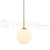 Lampa wisząca nowoczesna biała kula 20cm DEORE czarny, brąz antyczny Italux 2 perfektmarket.webp
