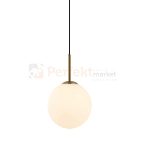 Lampa wisząca nowoczesna biała kula 20cm DEORE czarny, brąz antyczny Italux 2 perfektmarket.webp