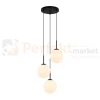 Lampa wisząca DEORE białe kule czarna baza 3xE27 Italux PND-5578-3S-BK 1 perfektmarket.webp