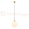 Lampa wisząca nowoczesna biała kula 30cm DEORE mosiądz Italux PND-5578-1L-BRO perfektmarket.webp