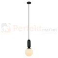 Lampa wisząca ALDEVA kula 15 cm szklana PND-02340-1S-BK Italux 1 perfektmarket.webp