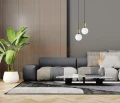 Lampa wisząca ALDEVA mosiądz kula 20 cm szklana PND-02340-1M-BRO Italux aranż perfektmarket.webp
