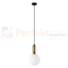 Lampa wisząca ALDEVA mosiądz kula 20 cm szklana PND-02340-1M-BRO Italux perfektmarket.webp