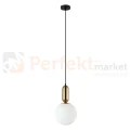 Lampa wisząca ALDEVA mosiądz kula 20 cm szklana PND-02340-1M-BRO Italux perfektmarket.webp