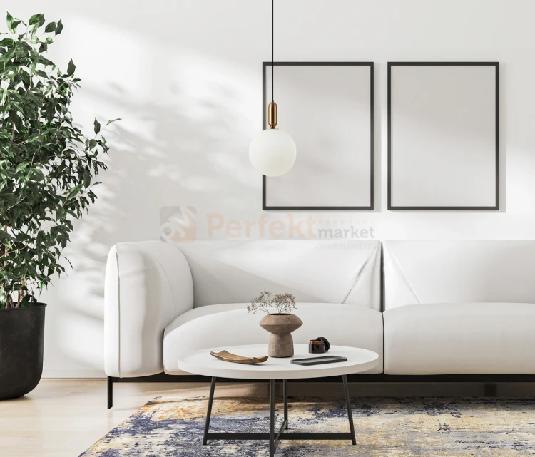 Lampa wisząca ALDEVA kula 30 cm szklana  czarna mosiądz PND-02340-1L-BRO Italux aranż perfektmarket.webp