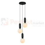 Lampa wisząca ALDEVA szklane kule czarna PND-02340-3S-BK Italux 1 perfektmarket.webp