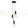 Lampa wisząca ALDEVA szklane kule czarna PND-02340-3S-BK Italux perfektmarket.webp