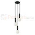 Lampa wisząca ALDEVA szklane kule czarna PND-02340-3S-BK Italux perfektmarket.webp