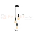 Lampa wisząca ALDEVA szklane kule czarna PND-02340-3S-BK Italux wymiary perfektmarket.webp