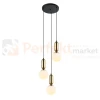 Lampa wisząca ALDEVA szklane kule czarna mosiądz PND-02340-3S-BRO Italux 1 perfektmarket.webp