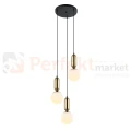 Lampa wisząca ALDEVA szklane kule czarna mosiądz PND-02340-3S-BRO Italux 1 perfektmarket.webp
