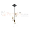 Lampa wisząca ALDEVA szklane kule czarna mosiądz PND-02340-3S-BRO Italux wymiary perfektmarket.webp