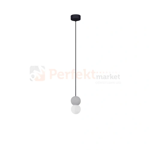 Lampa wisząca LE44660 IBAGUE szklana kula beton surowy G9 Luces Exclusivas Nova Luce ZERO 9577018 wymiary perfektmarket.webp