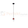 Lampa wisząca LE44661 IBAGUE szklana kula beton czerwony G9 Luces Exclusivas Nova Luce ZERO 9577019  perfektmarket.webp