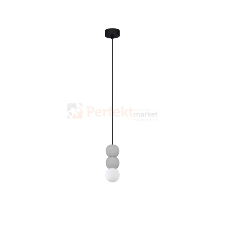 Lampa wisząca LE44663 IBAGUE szklana kula beton surowy G9 Luces Exclusivas Nova Luce ZERO 9577021 1 perfektmarket.webp