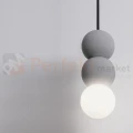 Lampa wisząca LE44663 IBAGUE szklana kula beton surowy G9 Luces Exclusivas Nova Luce ZERO 9577021 perfektmarket.webp