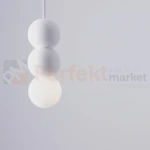 Lampa wisząca LE44662 IBAGUE szklana kula beton biały G9 Luces Exclusivas Nova Luce ZERO 9577020 2 perfektmarket.webp
