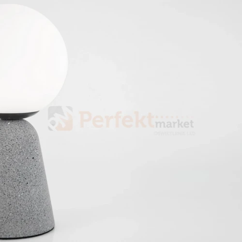 Lampa stołowa IBAGUE biała kula beton LE42064 Luces Exclusivas Nova Luce ZERO 9577010 1 perfektmarket.webp
