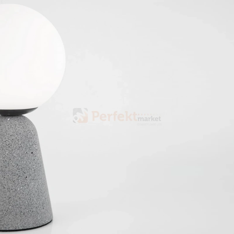 Lampa stołowa IBAGUE biała kula beton LE42064 Luces Exclusivas Nova Luce ZERO 9577010 4 perfektmarket.webp