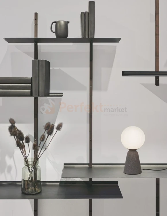 Lampa stołowa IBAGUE biała kula beton LE42064 Luces Exclusivas Nova Luce ZERO 9577010 aranż perfektmarket.webp