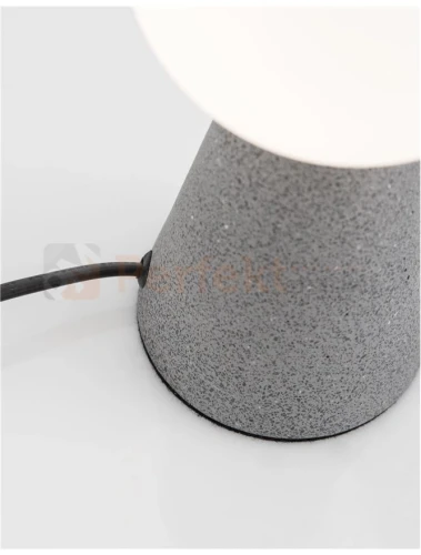Lampa stołowa IBAGUE biała kula beton LE42064 Luces Exclusivas Nova Luce ZERO 9577010 5 perfektmarket.webp