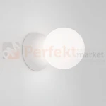 Lampa ścienna kinkiet betonowy biały IBAGUE szklana kula LE42061 Luces Exclusivas Nova LUCE ZERO 9577013 4 perfektmarket.webp