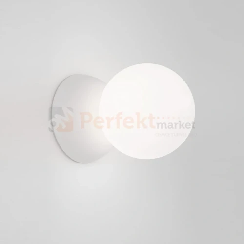 Lampa ścienna kinkiet betonowy biały IBAGUE szklana kula LE42061 Luces Exclusivas Nova LUCE ZERO 9577013 4 perfektmarket.webp