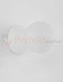 Lampa ścienna kinkiet betonowy biały IBAGUE szklana kula LE42061 Luces Exclusivas Nova LUCE ZERO 95770135 perfektmarket.webp