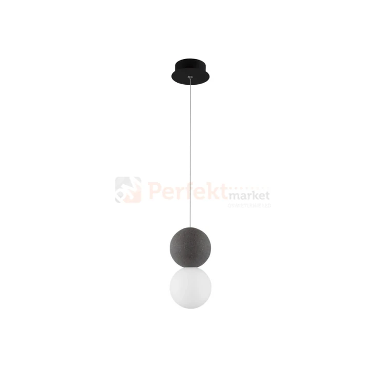 Lampa wisząca LE44662 IBAGUE szklana kula surowy beton 10cm G9 Luces Exclusivas Nova LUCE ZERO 9704191 perfektmarket.webp