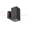 Kinkiet ścienny zewnętrzny elewacyjny MORRIS 2xGU10 czarny 1 perfektmarket.webp